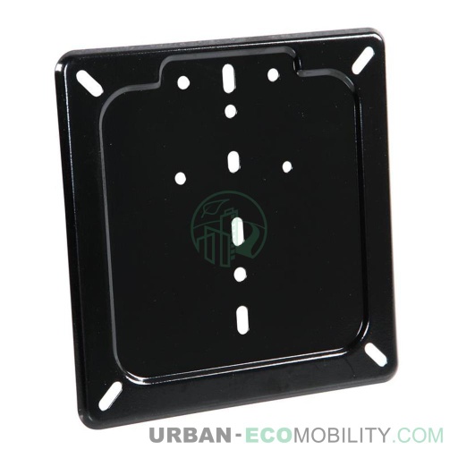 [LAM 90148] Porte plaque en acier inox - Noir - LAMPA