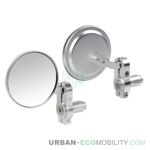 [LAM 90492] Paire de rétroviseurs de guidon, aluminium - LAMPA