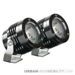 [LAM 8000692905333] O-Lux, 2 phares auxiliaires LED, 12V - Noir - LAMPA