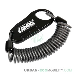 [LAM 8000692905951] Raptor, cadenas antivols avec cadenas en spirale - 150 cm - LAMPA