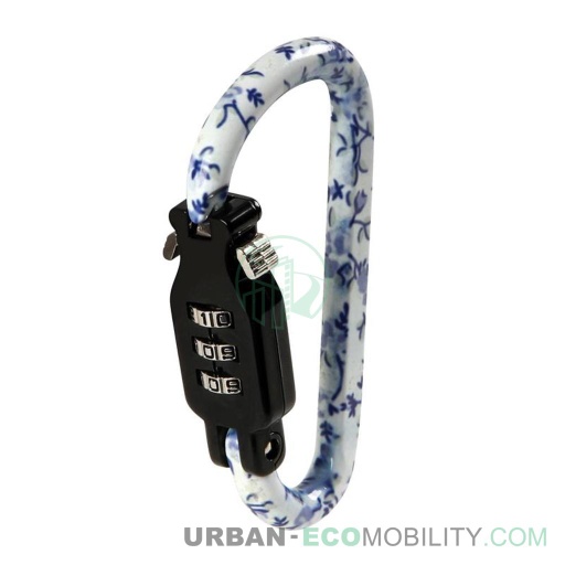 [LAM 90597] Anti-theft carabiner GUILLIVER, floral - LAMPA