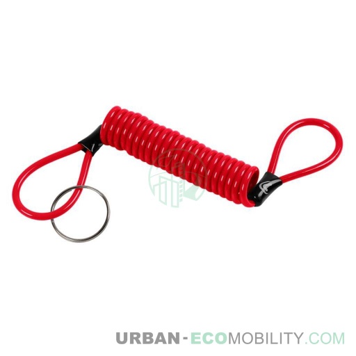 [LAM 90673] Câble de sécurité en spirale, rouge - LAMPA