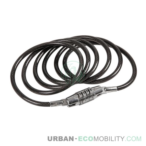 [LAM 93722] Câble antivol en acier à spirale, 160 cm, diamètre 6 mm - LAMPA