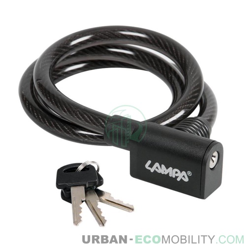 [LAM 93723] Câble antivol en acier, 80 cm, diamètre 10 mm - LAMPA