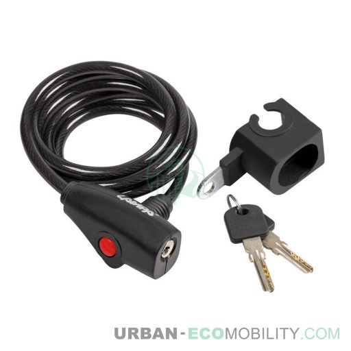 [LAM 93725] Spiral steel anti-theft cable, 160 cm, diameter 8 mm - LAMPA