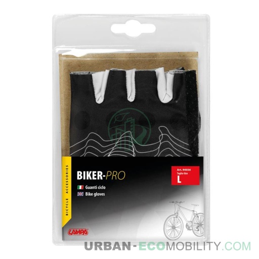 [LAM 94036] Gants vélo en cuir et lycra, L - LAMPA