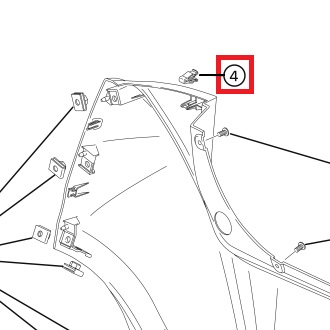 [SIL 09409-11078] Agrafe plastique rectangulaire - SILENCE