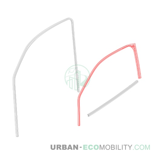 [SIL S04-454005-00] Left door interior gasket - SILENCE