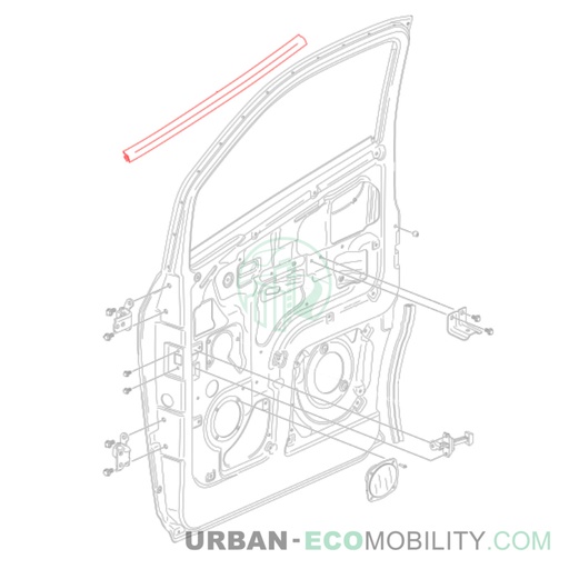 [SIL S04-454006-00] Exterior door gasket - SILENCE
