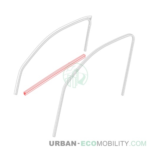 [SIL S04-454007-00] Window wiper, door - SILENCE