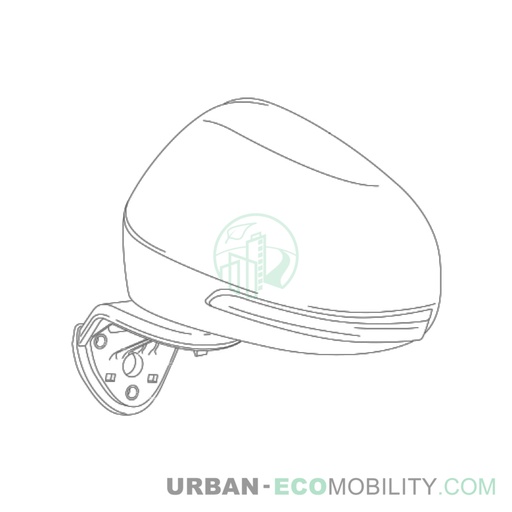 [SIL S04-454300-10] Left rearview mirror - SILENCE