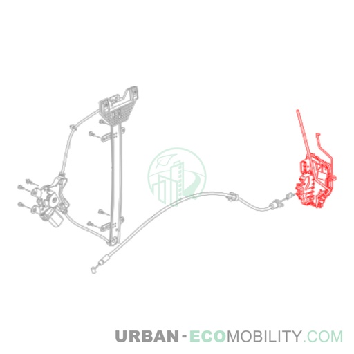 [SIL S04-454501-00] Serrure de portière gauche - SILENCE