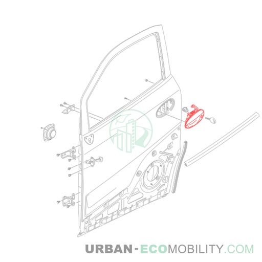 [SIL S04-454502-00] Left door handle - SILENCE