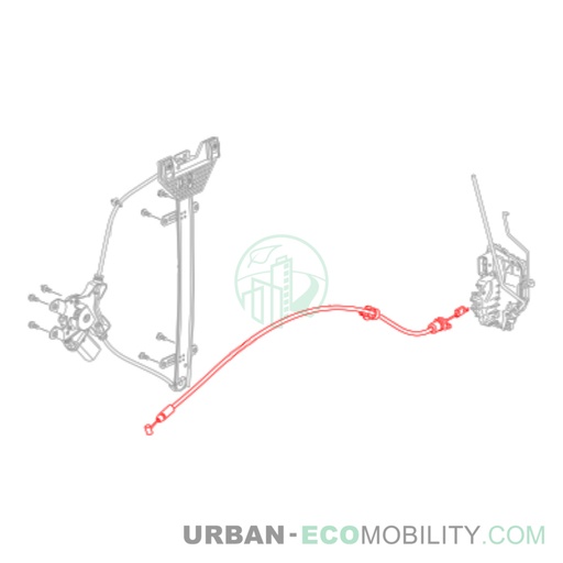 [SIL S04-454503-00] Left door opening cable - SILENCE