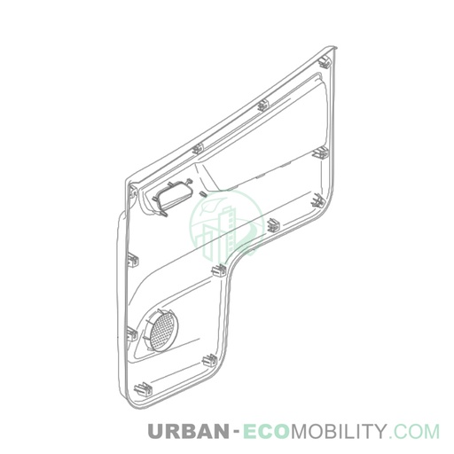 [SIL S04-454602-00] Left door interior fairing - SILENCE