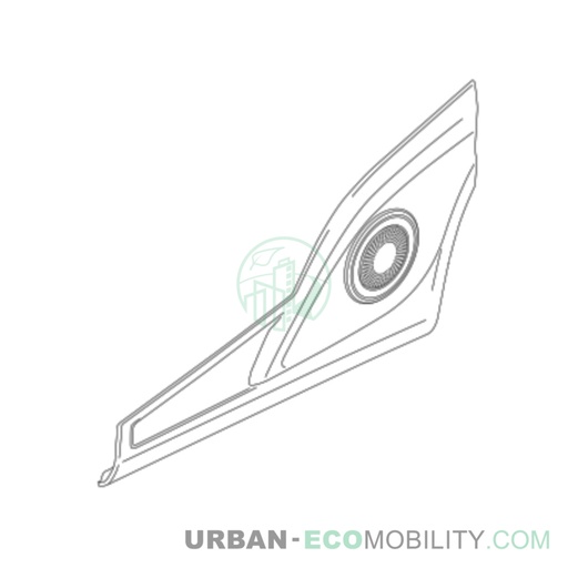 [SIL S04-454607-00] Left door exterior plastic assembly - SILENCE