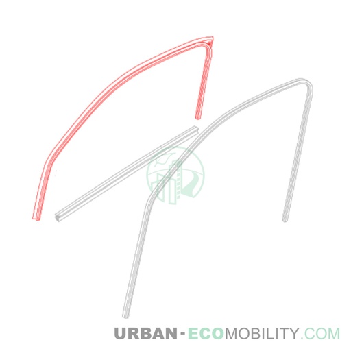 [SIL S04-455005-00] Right door interior gasket - SILENCE