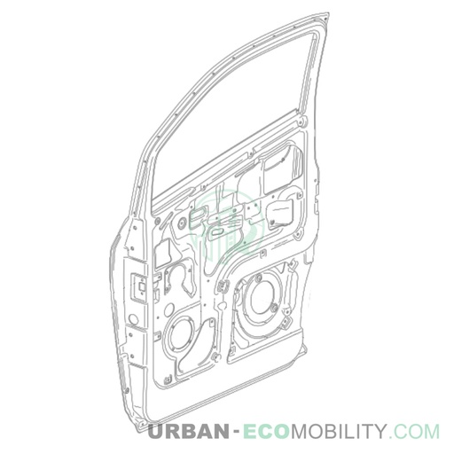 [SIL S04-455101-01] Raw right door - SILENCE