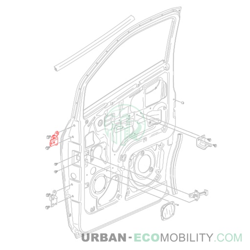 [SIL A SUPP S04-455202-00] Right door upper hinge - SILENCE