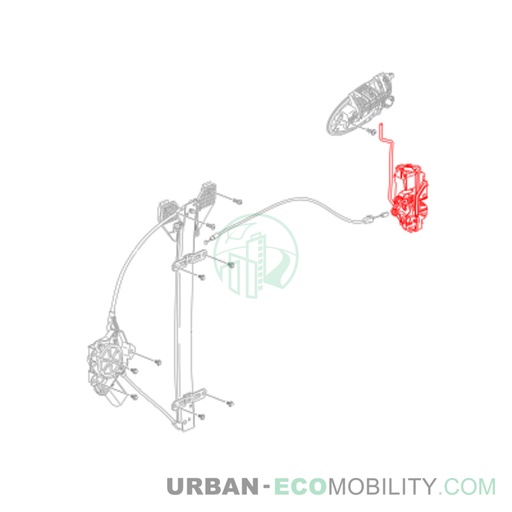 [SIL S04-455501-00] Right door lock - SILENCE