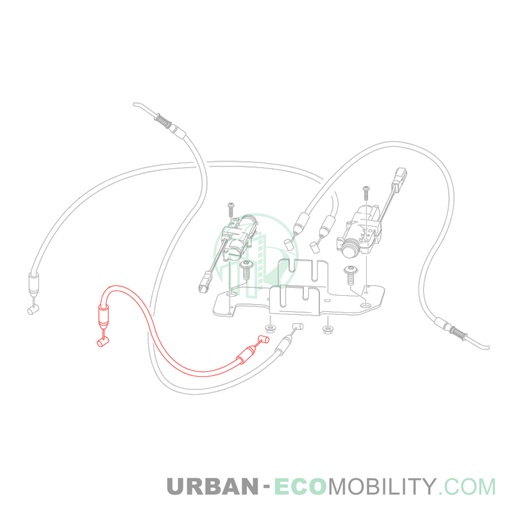 [SIL S04-457002-00] Câble 1 d'ouverture du compartiment de batterie - SILENCE