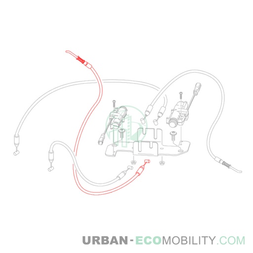 [SIL S04-457003-00] Battery compartment opening cable 2 - SILENCE