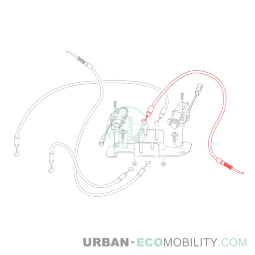 [SIL S04-457005-00] Battery compartment opening cable 4 - SILENCE