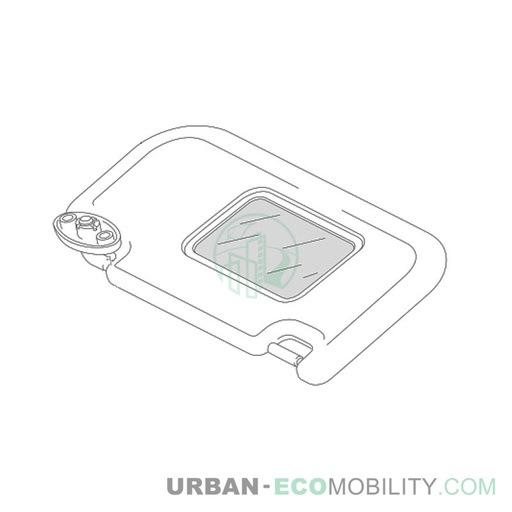 [SIL S04-459004-00] Passenger sun visor - SILENCE