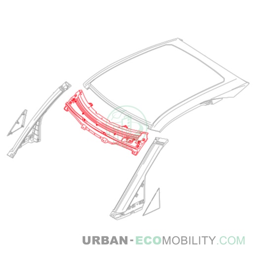 [SIL S04-461003-01] Upper inner front plastic - SILENCE