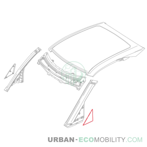 [SIL S04-461007-00] Left front triangle cover - SILENCE