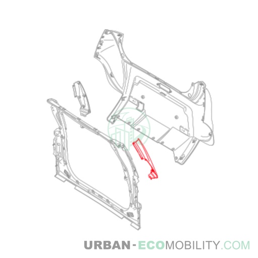 [SIL S04-461024-00] Left trunk fairing - SILENCE