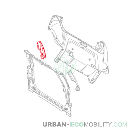 [SIL S04-461025-00] Right trunk fairing - SILENCE