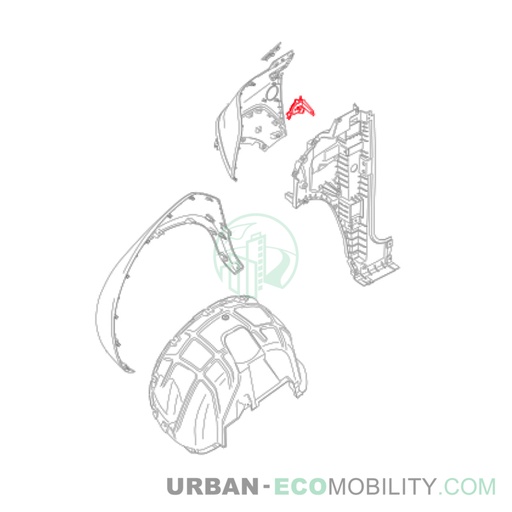 [SIL S04-461400-00] Catadioptre latéral droite - SILENCE
