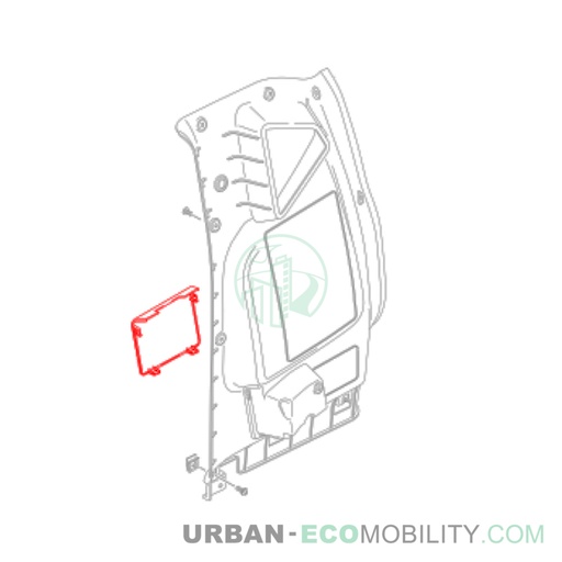 [SIL S04-471005-00] Left rear belt cover - SILENCE