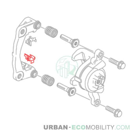 [SIL S04-701111-00] Brake pad clip 2 - SILENCE