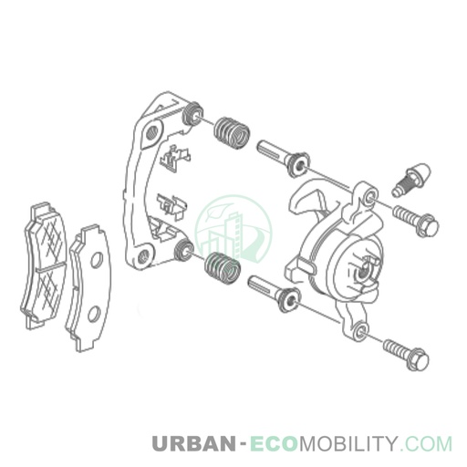 [SIL S04-701200-00] Ensemble étrier avant droit - SILENCE