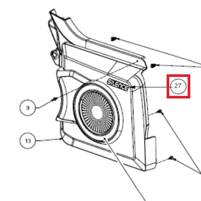 [SIL S01-99411-00-6100] SILENCE S01+ logo adhesive V2021 - SILENCE
