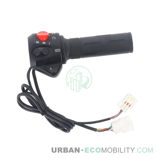 [SUP 35150-TBG-A00] Right handle and control assembly - SUPER SOCO