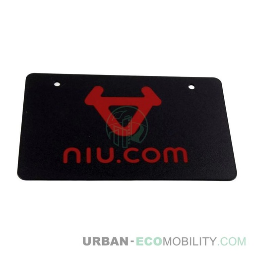 [NIU 30706001] License plate - NIU