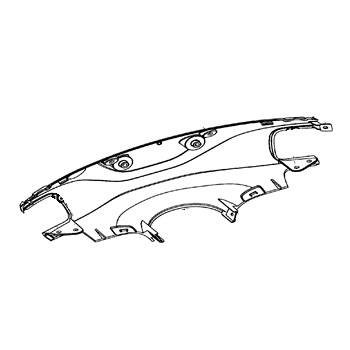 [NIU 30419003] Front handlebar fairing - NIU