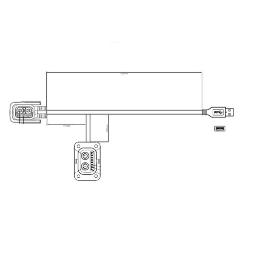 [NIU 70501090] Diagnostic cable, XQi3, NQiX150-300, FQi500 - NIU