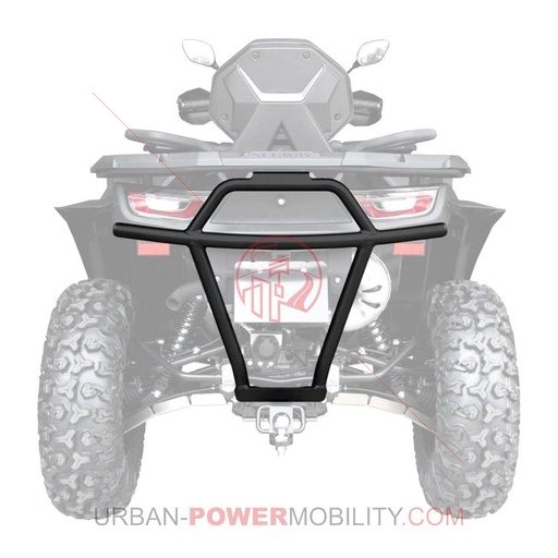 [SEG 000521] Black rear bumper, SNARLER AT10 - SEGWAY POWERSPORT