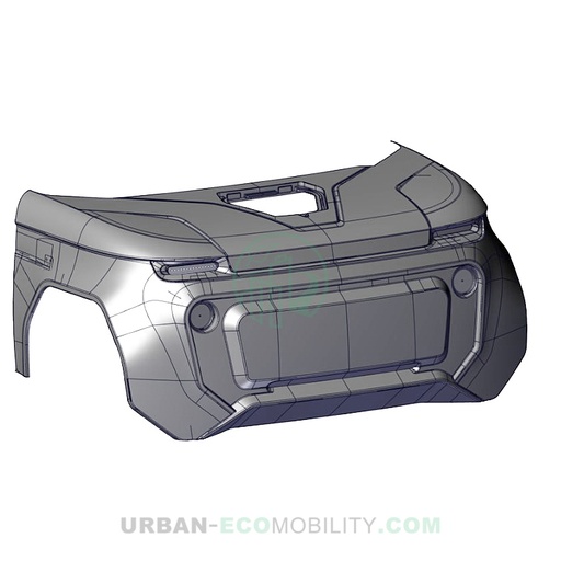 [TAZ ZZ32030011000] Front bumper assembly with molding - TAZZARI