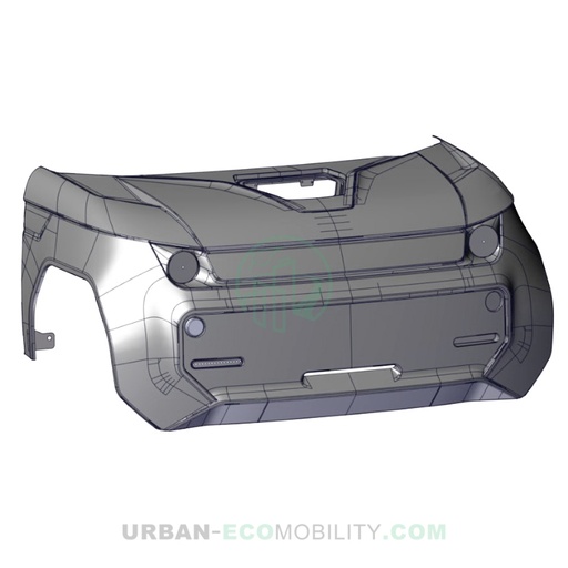 [TAZ ZZ31030011000] Front bumper assembly with molding - TAZZARI
