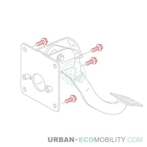 [SIL 01547-08016] Hexagonal screw M8 x 16 - SILENCE