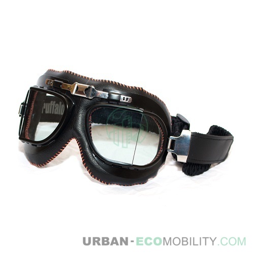 Lunette Vintaco Cuir Noir Orange - BARUFFALDI